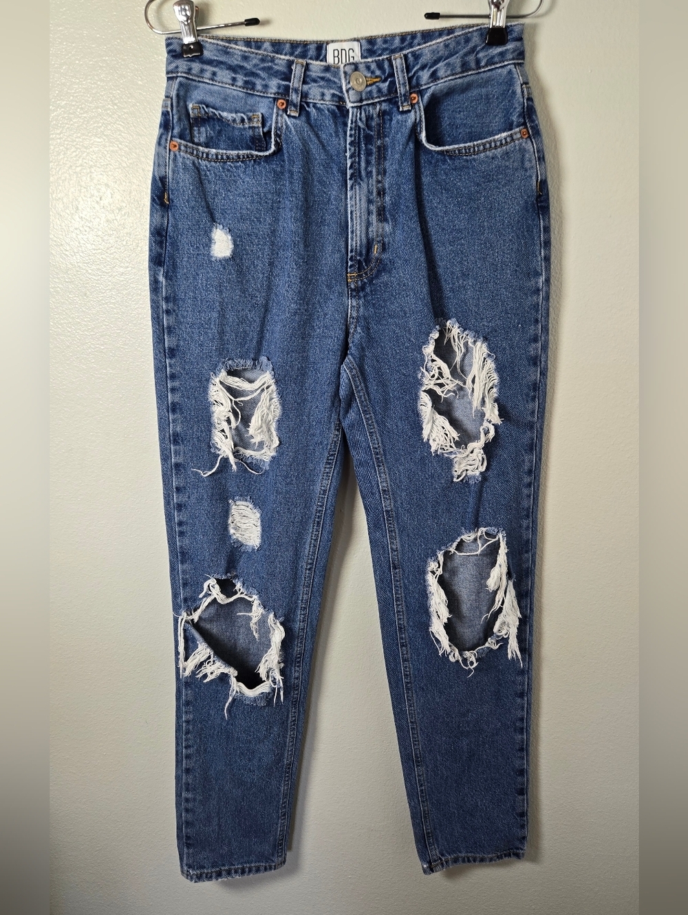 BDG Urban Outfitters | Ultra Distressed Mom Jeans Size 27